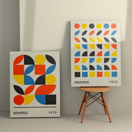 Wallity Cuadros Decorativos de Lienzo Multicolor 50 x 70 cm (2 Piezas)